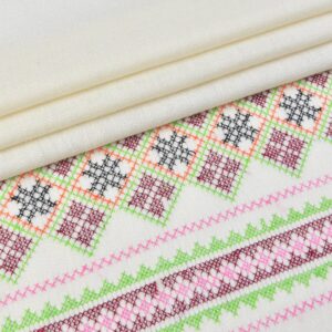 "Khaddi Shawl CS-17 Off White"