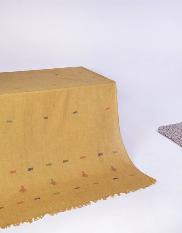 "Khaddi Shawl-1 Beige" - Image 2