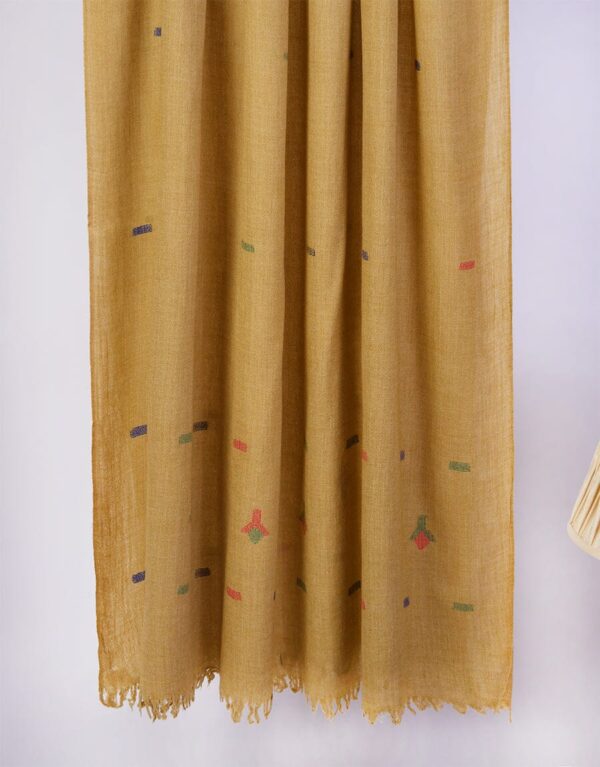 "Khaddi Shawl-1 Beige" - Image 3