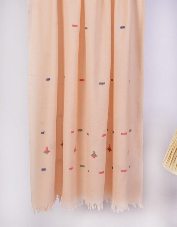 "Khaddi Shawl-1 Pink" - Image 3