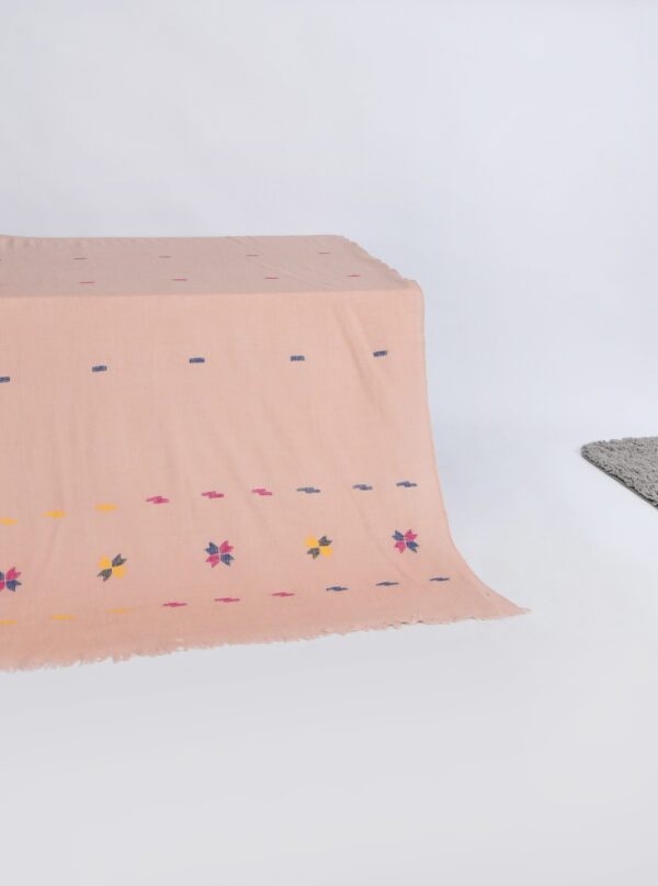 "Khaddi Shawl-4 Pink" - Image 2
