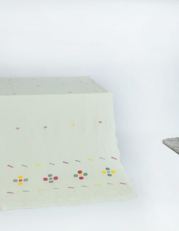 "Khaddi Shawl-5 Off White" - Image 2