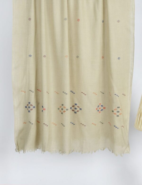 "Khaddi Shawl-6 Beige" - Image 3