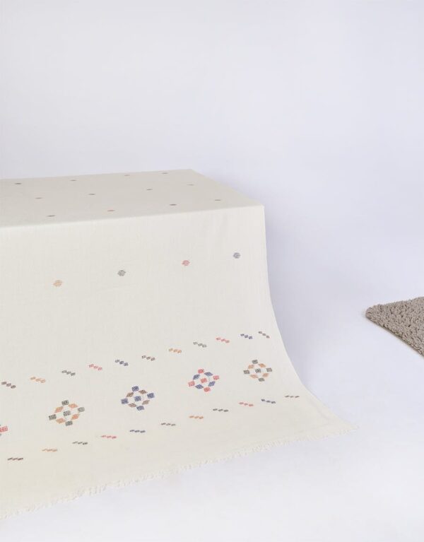 "Khaddi Shawl-6 Off White" - Image 2